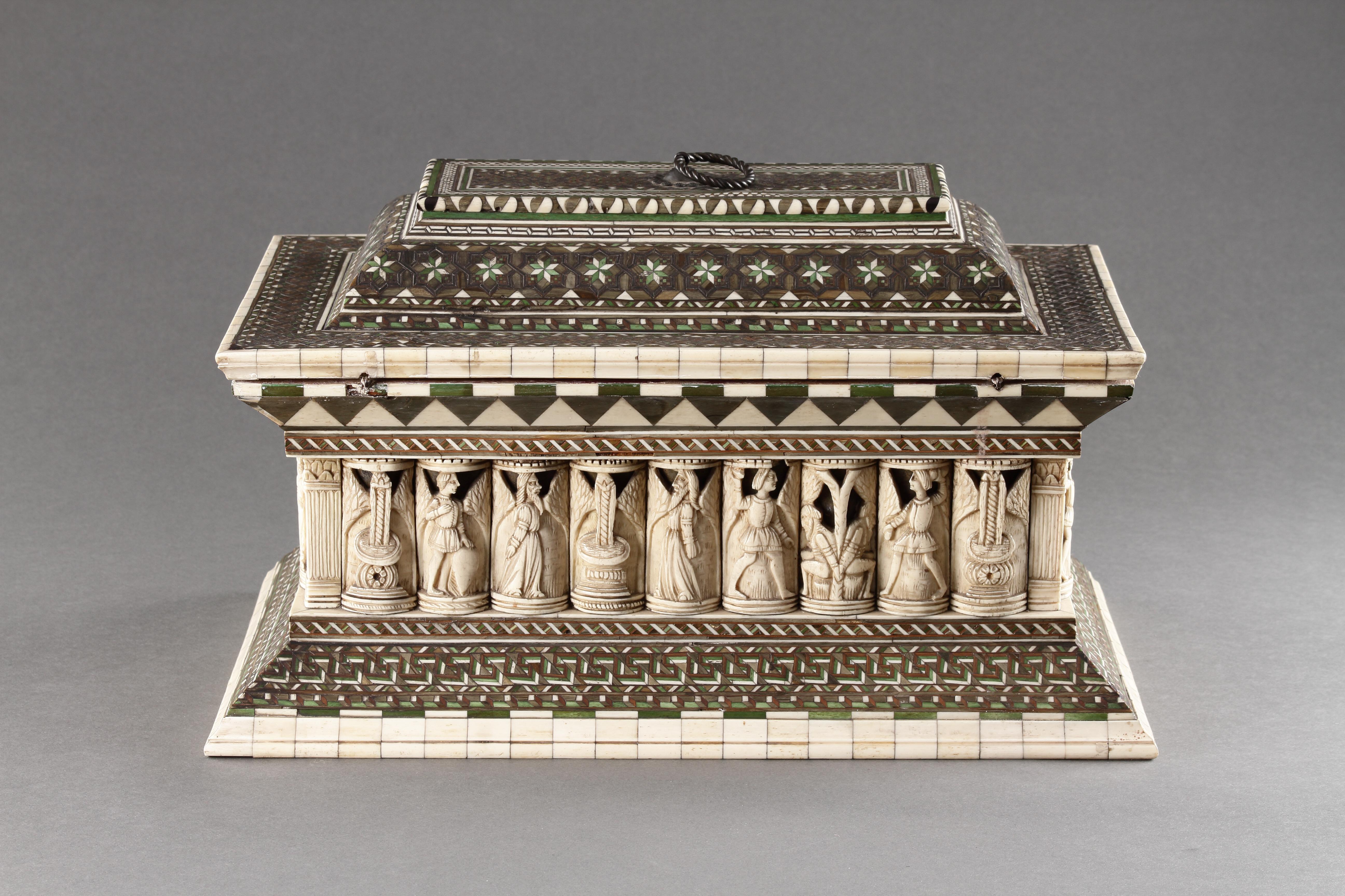 A Rare and Important Sarcophagus ‘Wedding’ Casket For Sale 1