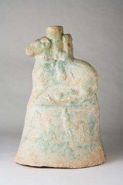 Green-Glazed Pottery ‘Money Tree’ Base, Han Dynasty