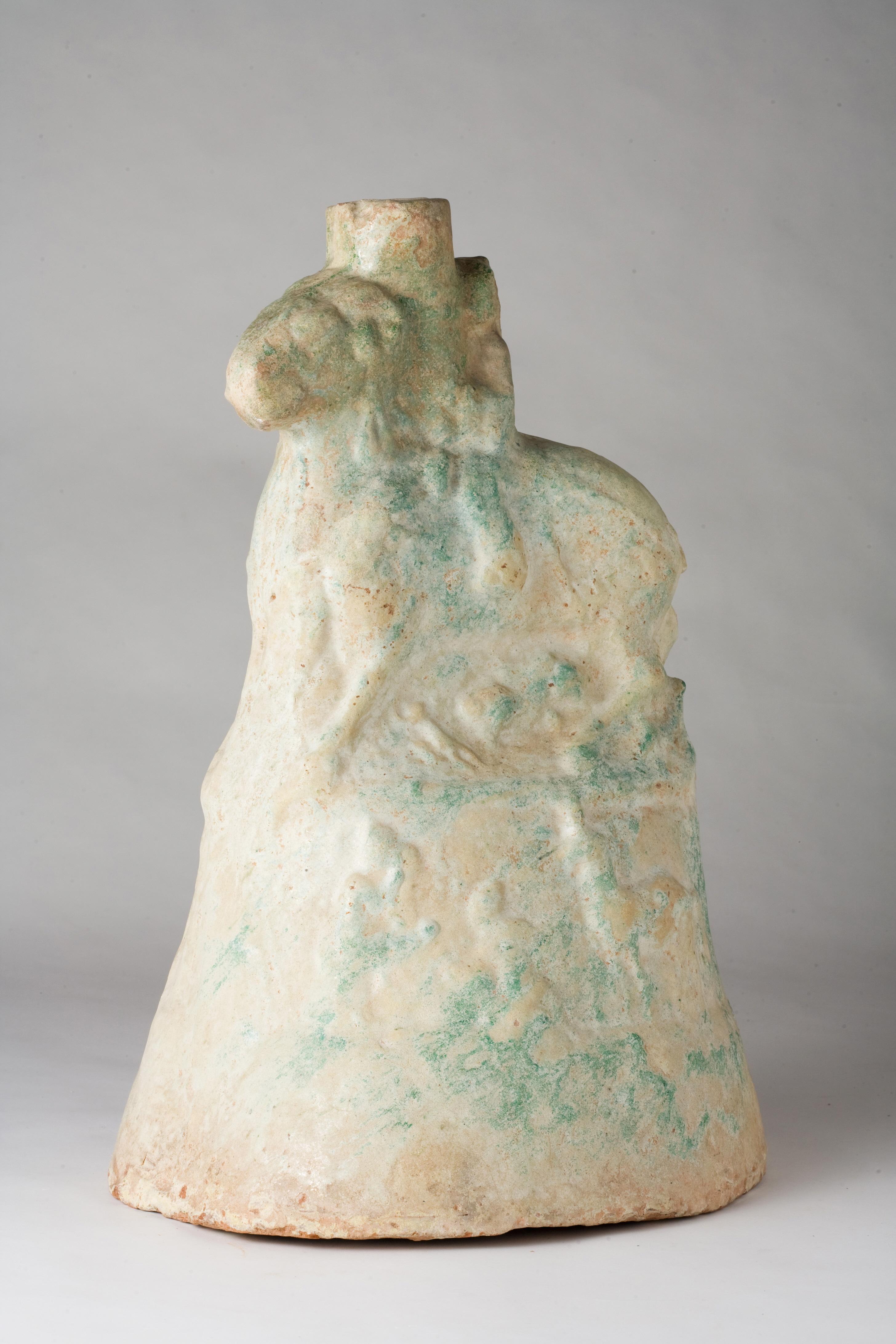 Hong Kong Green-Glazed Pottery ‘Money Tree’ Base, Han Dynasty For Sale