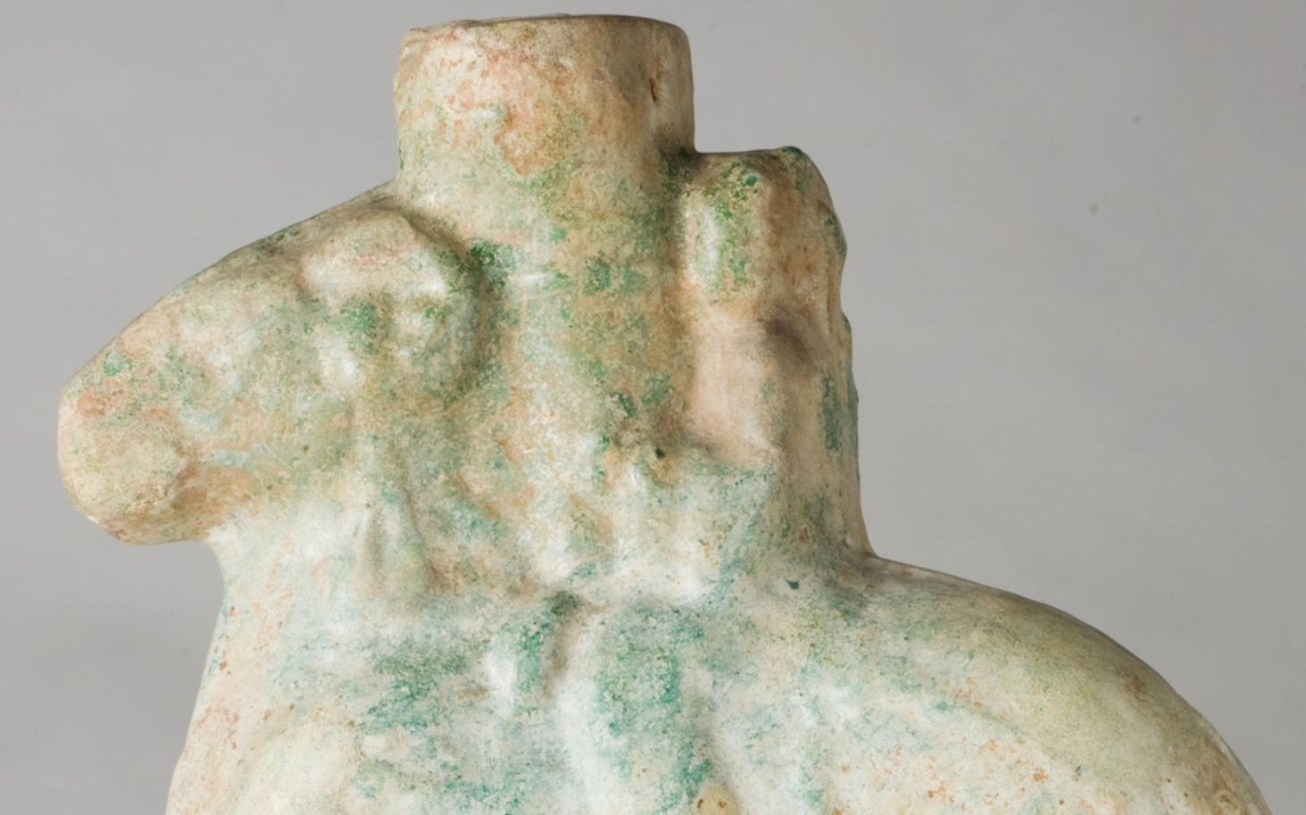 Green-Glazed Pottery ‘Money Tree’ Base, Han Dynasty In Good Condition For Sale In seoul, KR