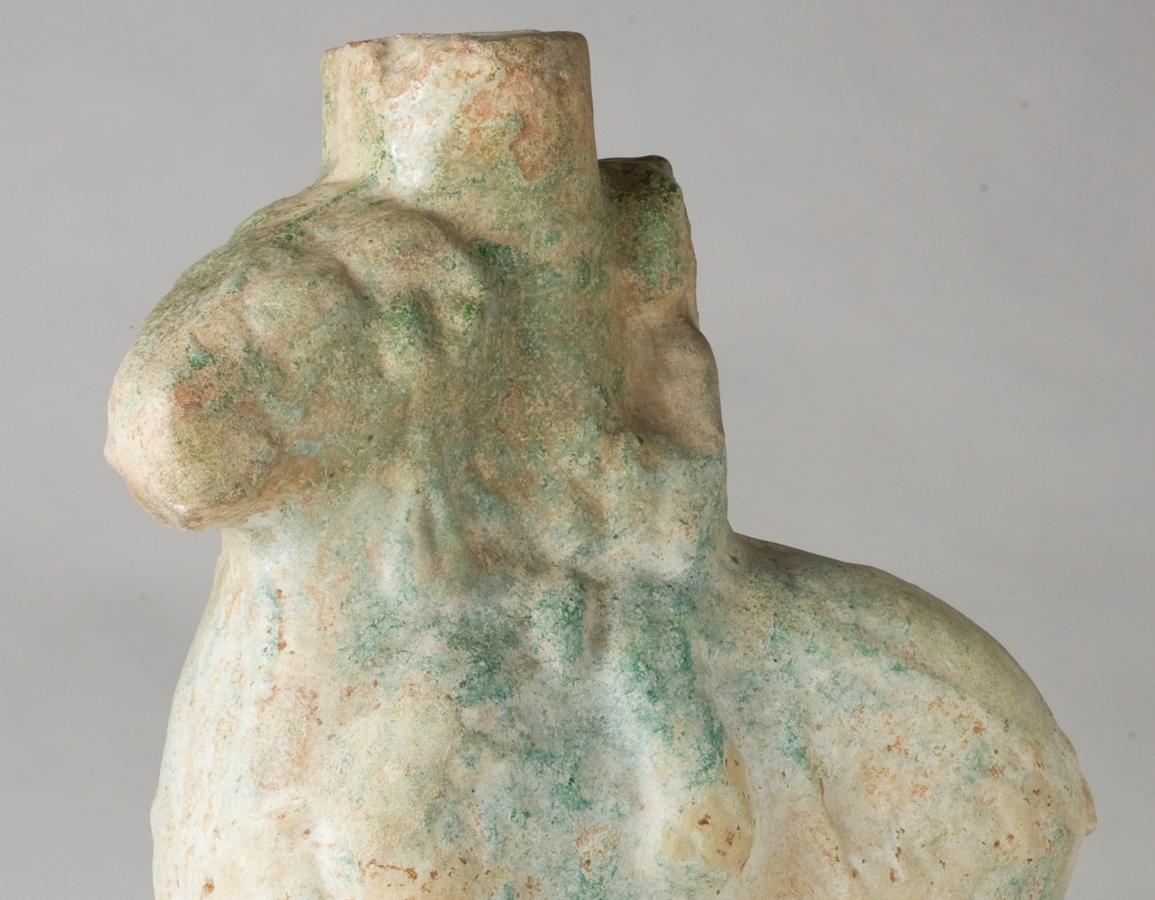 18th Century and Earlier Green-Glazed Pottery ‘Money Tree’ Base, Han Dynasty For Sale