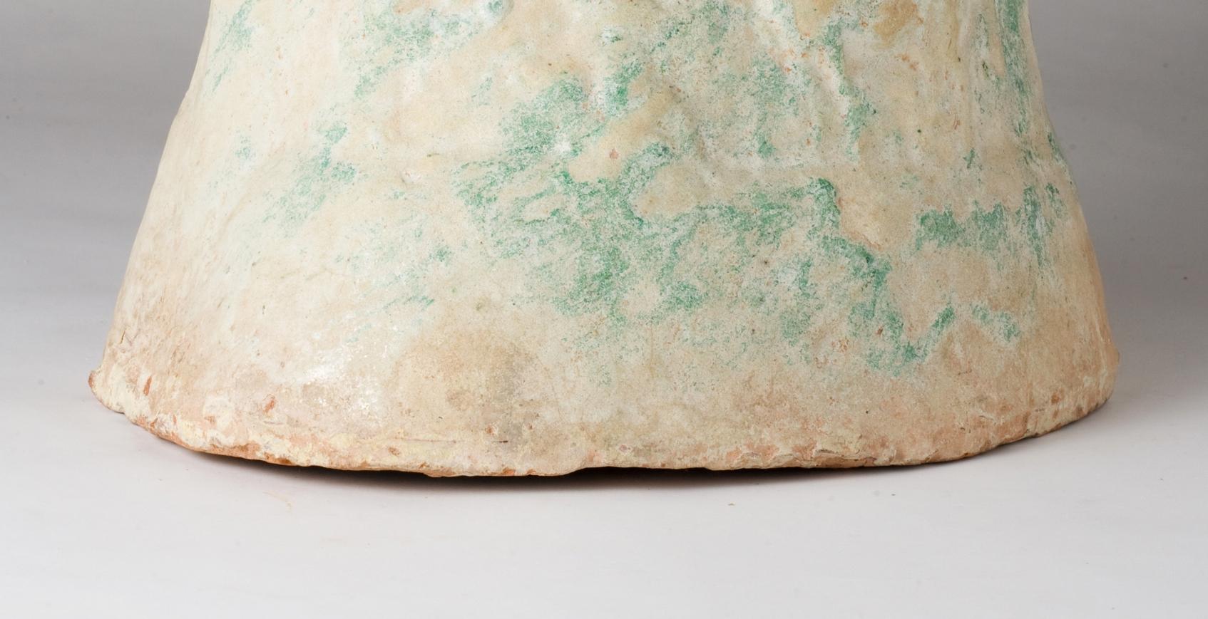 Earthenware Green-Glazed Pottery ‘Money Tree’ Base, Han Dynasty For Sale