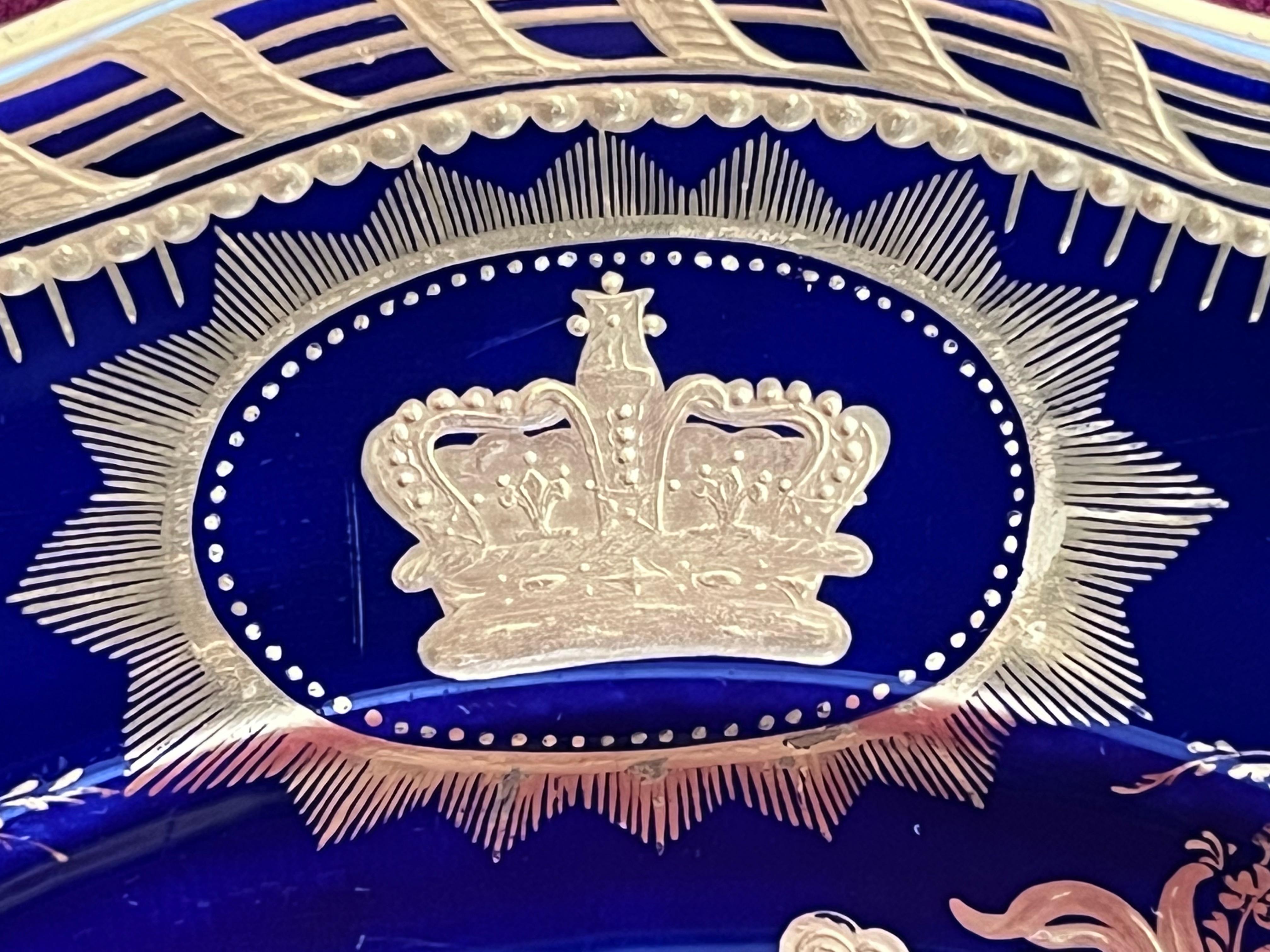 British Rare and Possibly Unique Ridgway Royal Porcelain Plate C.1850 For Sale