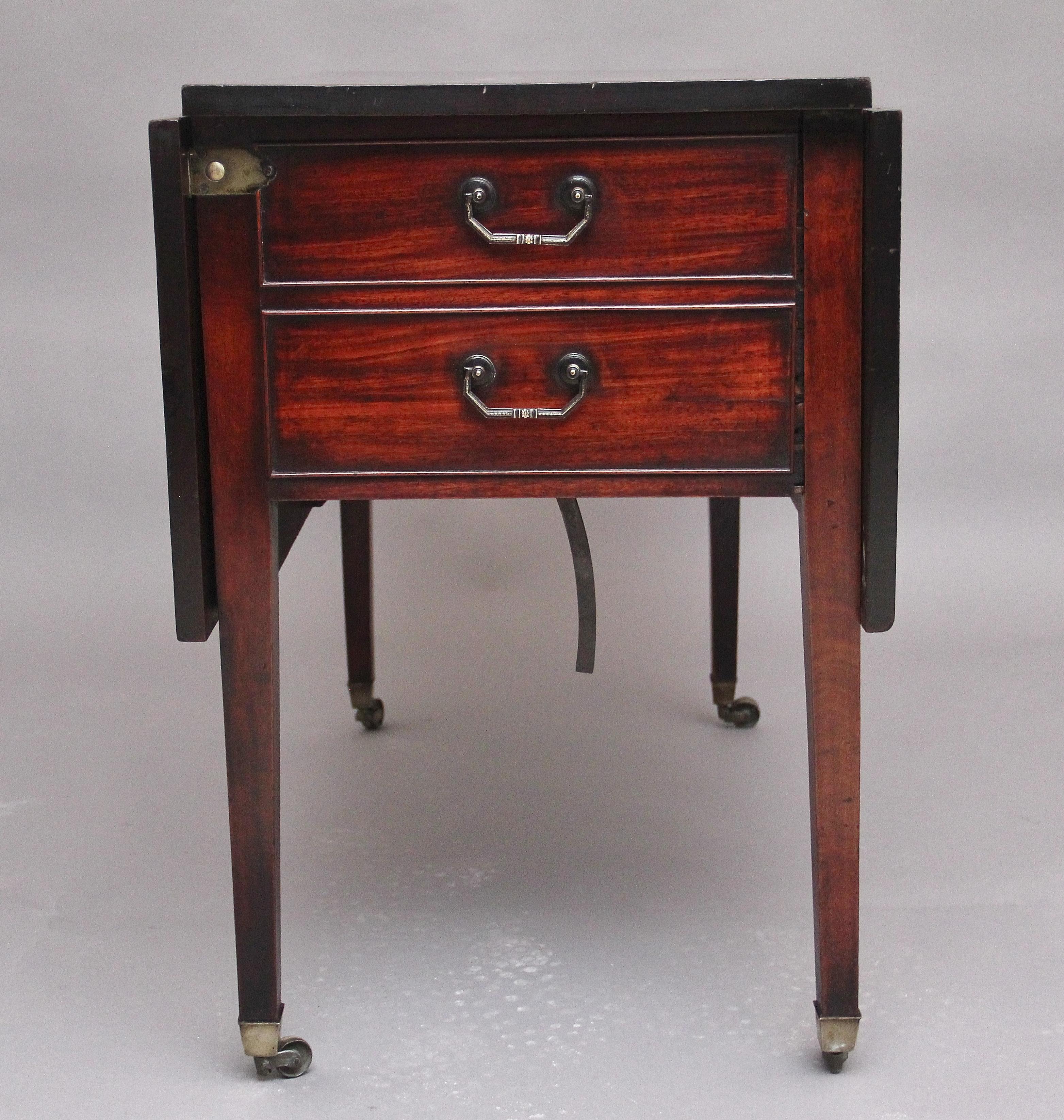 Late 18th Century Rare and Unique 18th Century Mahogany Side Table For Sale