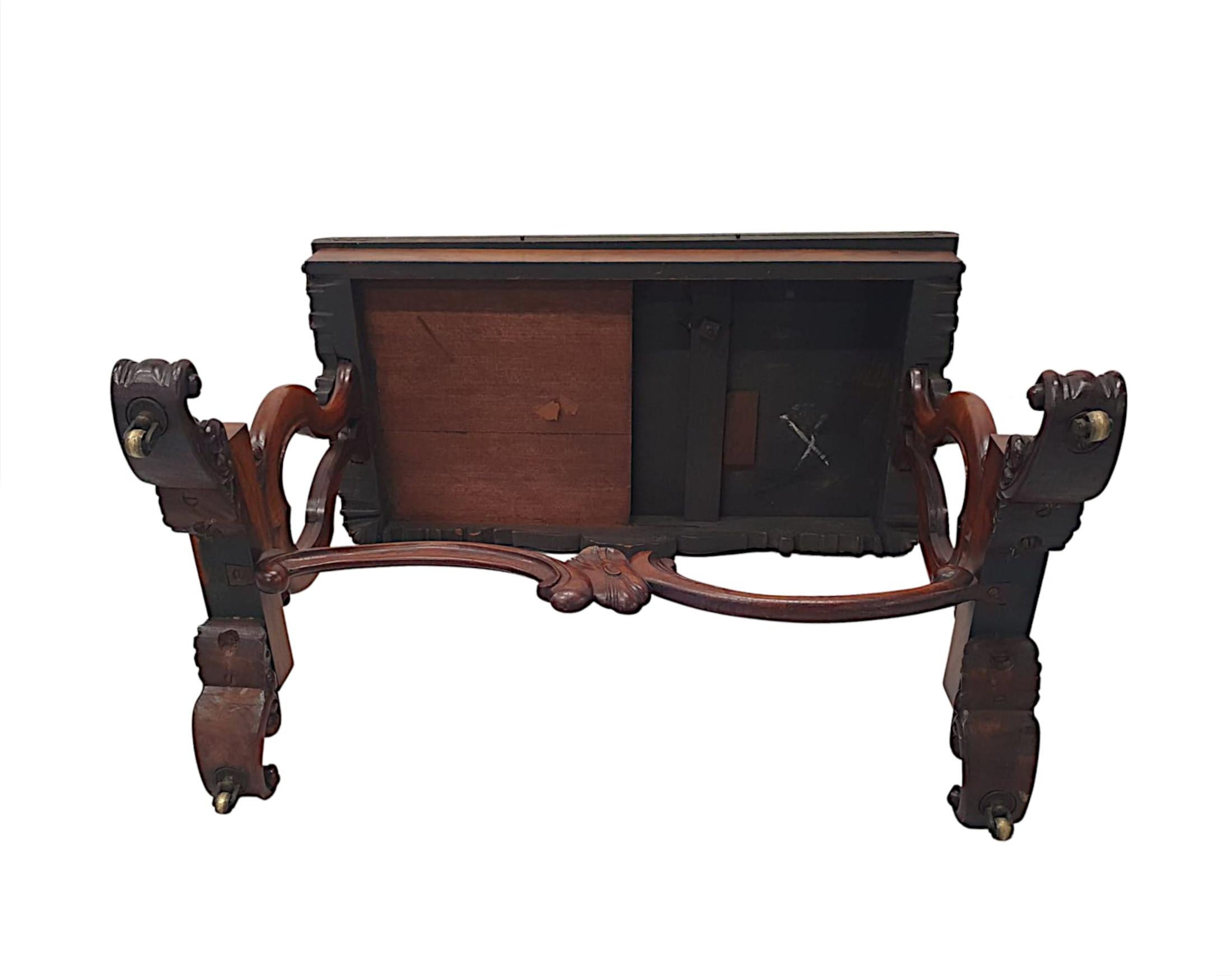 Seltener und ungewöhnlicher Kartentisch mit blattverschluss aus dem frühen 19. Jahrhundert im Angebot 7