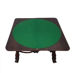 Rare and Unusual Early 19th Century Turn over Leaf Card Table