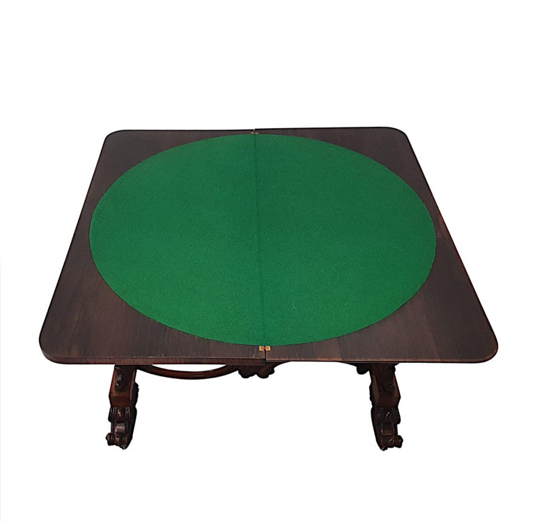 Rare and Unusual Early 19th Century Turn over Leaf Card Table For Sale ...