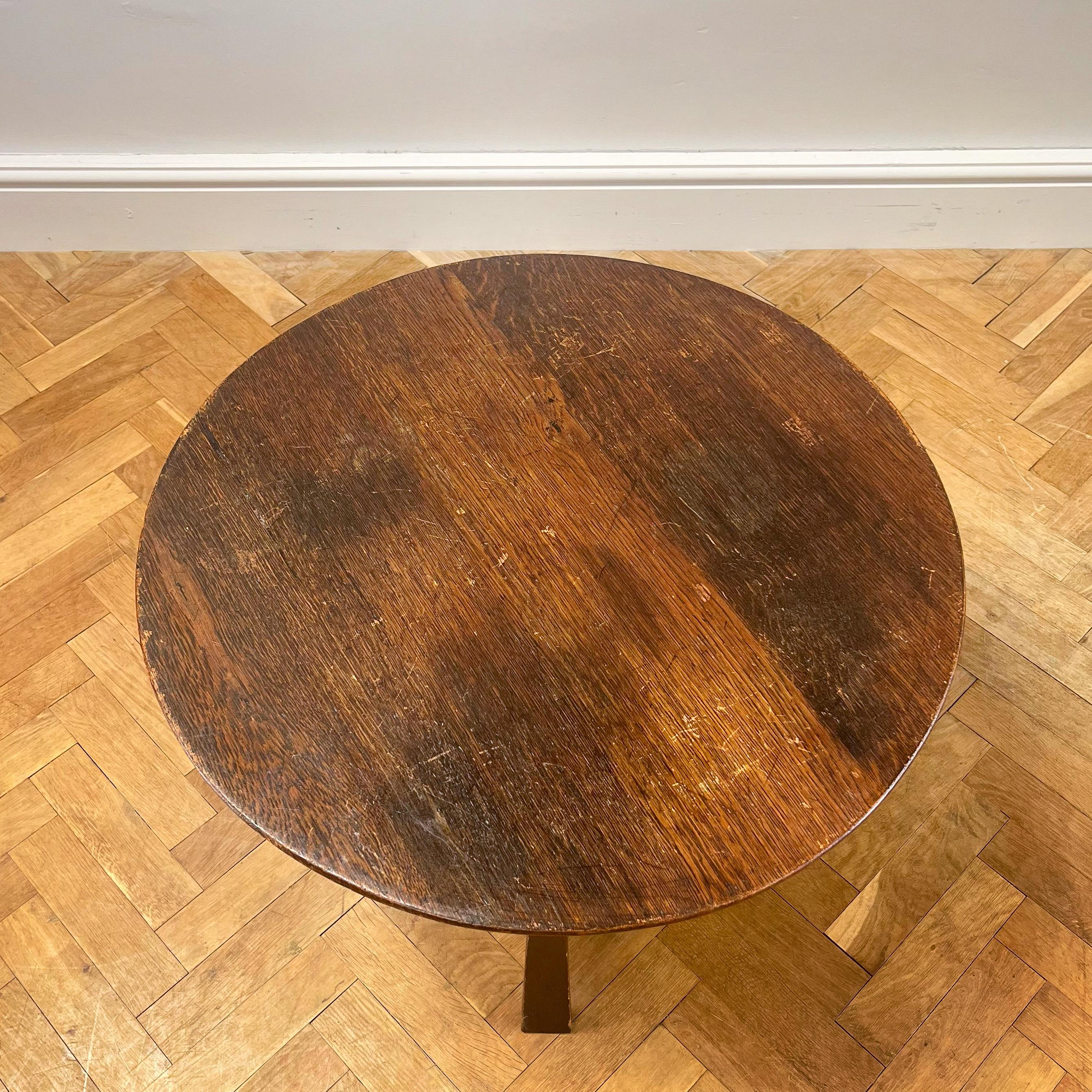 Arts and Crafts A Rare and Unusual Glasgow Boys Circular Drinks Table