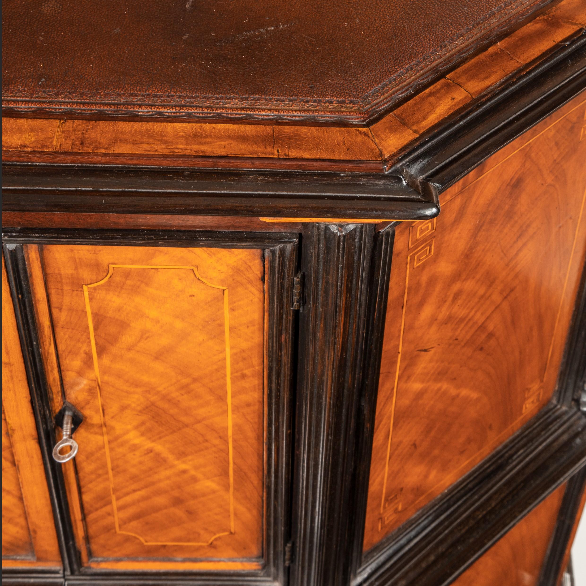 Mahogany Rare and Unusual Indian Cupboard Made for the Dutch or English Market For Sale
