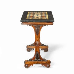 Rare and Unusual Order of the Garter Black Marble Table