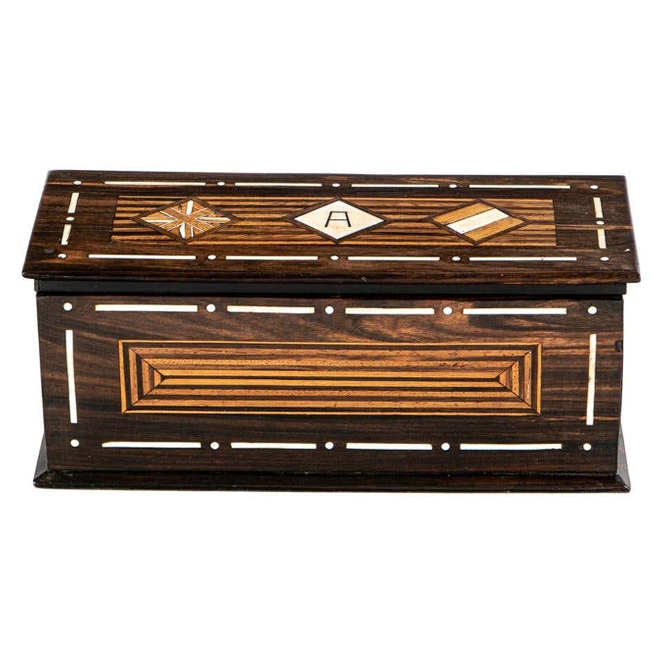 Okapi Bone Inlay Decorative Box For Sale at 1stDibs