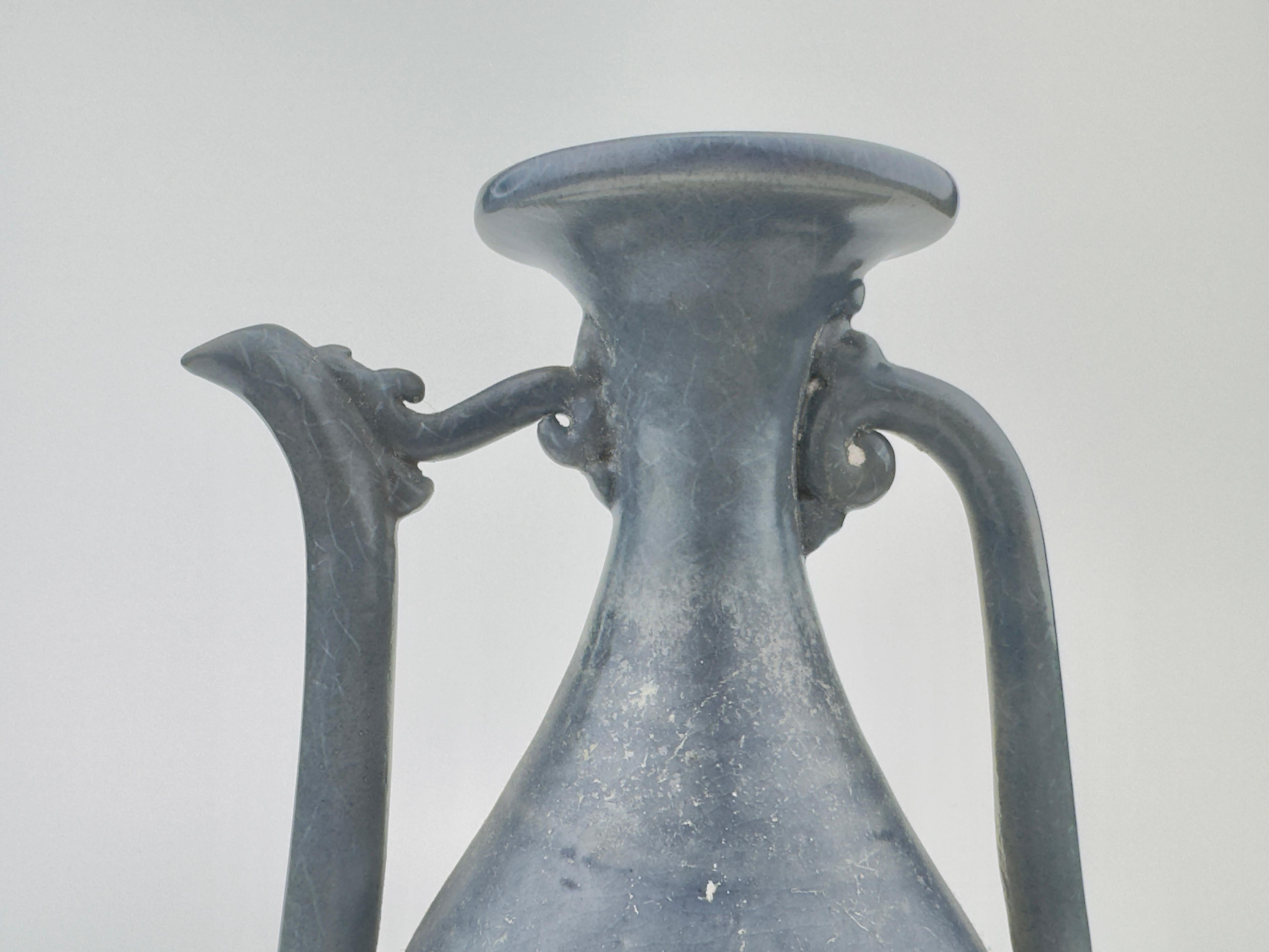 Stoneware A Rare Annamese Blue and white Ewer, Circa 15th century For Sale