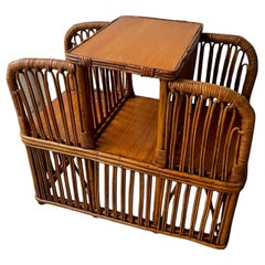 A Rare Art Deco  Rattan Lamp - Library side table