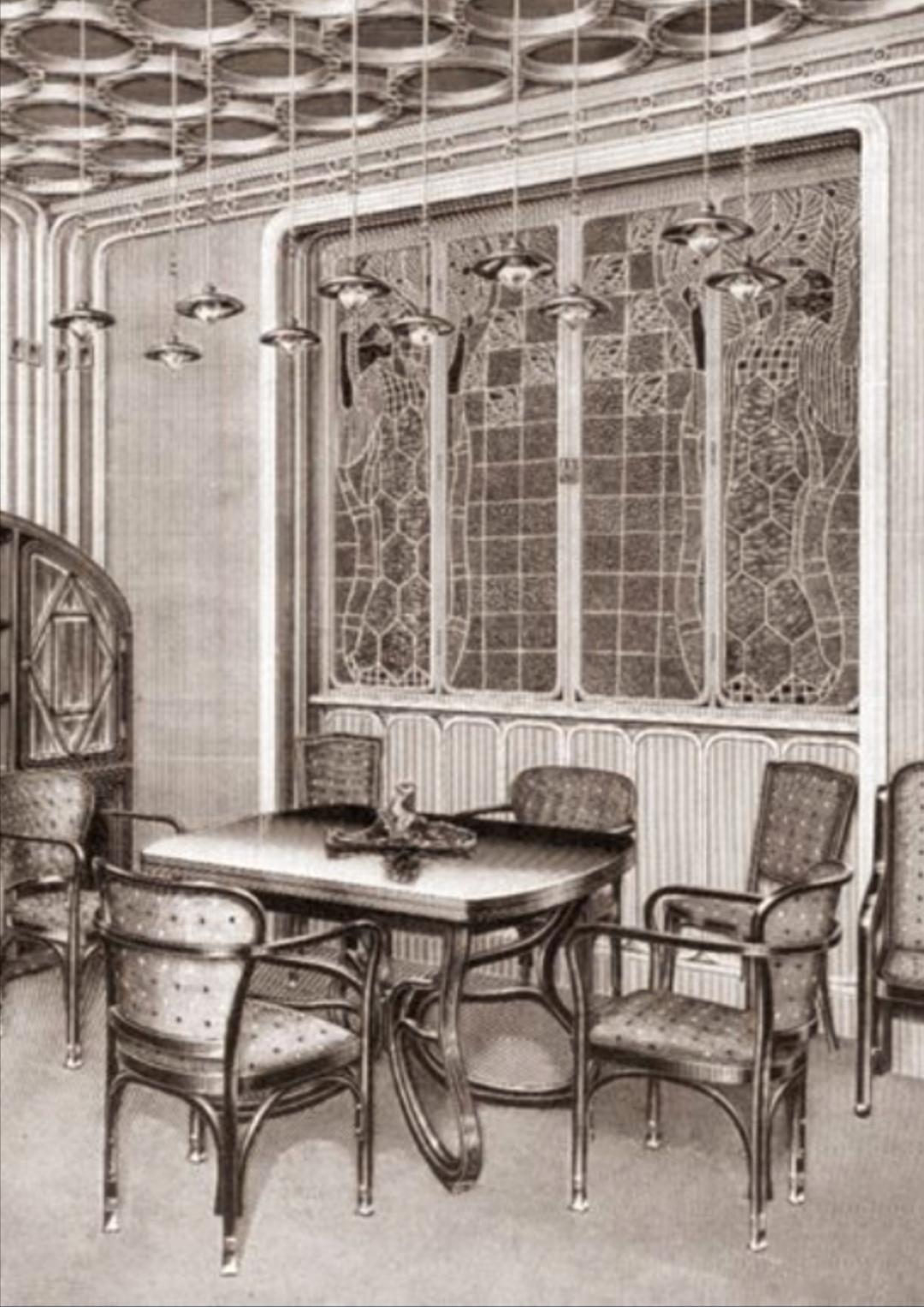 A Rare Art Nouveau Armchair by by Gustav Siegel  for J. & J. Kohn, Model 717 1
