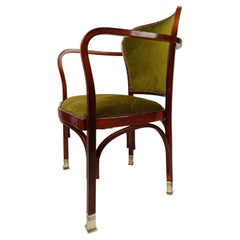 A Rare Art Nouveau Armchair by by Gustav Siegel for J. & J. Kohn, Model 717