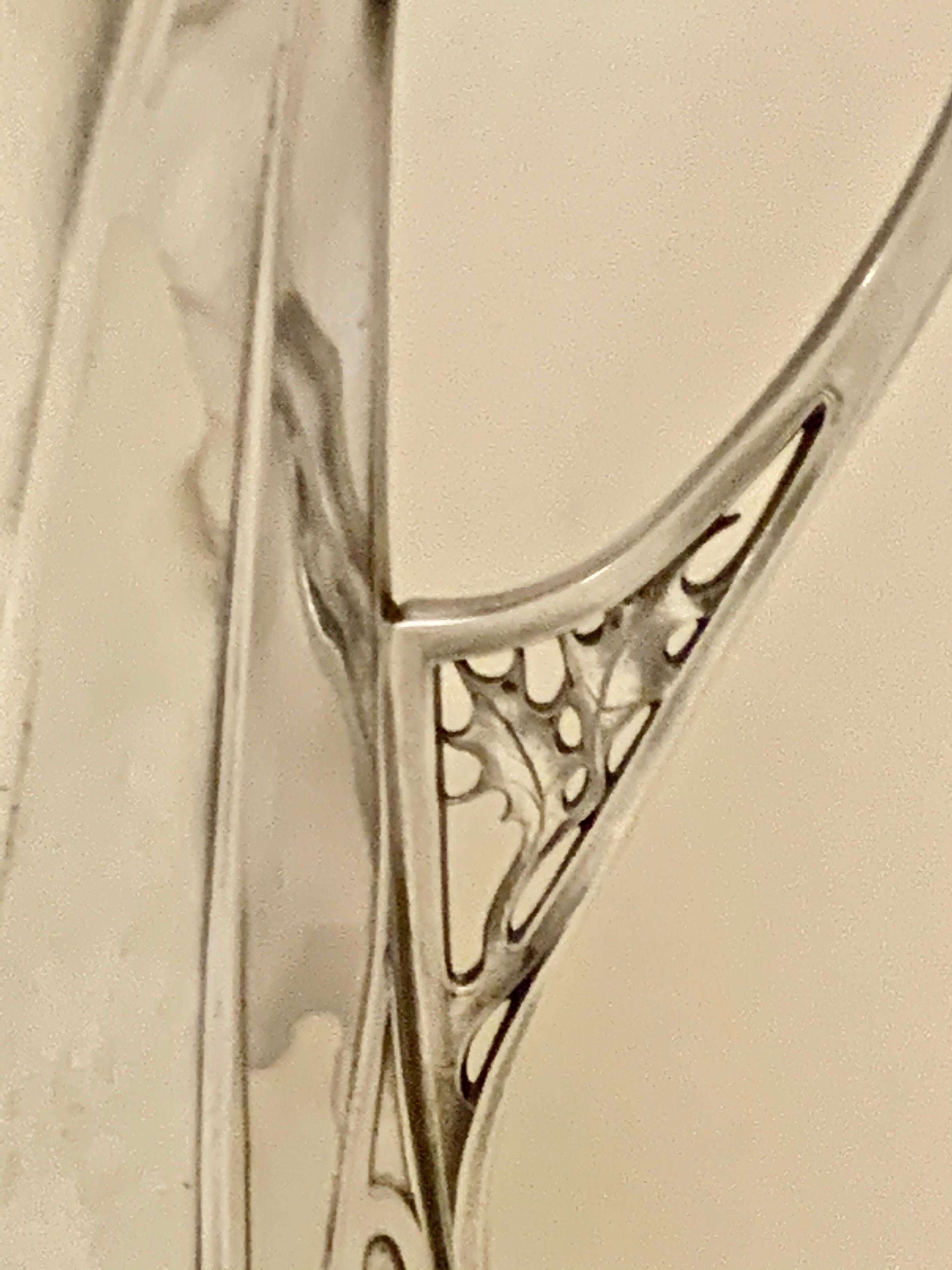 Rare Art Nouveau Silvered Pewter Liqueur Set by W.M.F For Sale 3