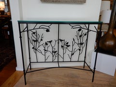 Rare Artisan Crafted Diego Giacometti Style Console Table