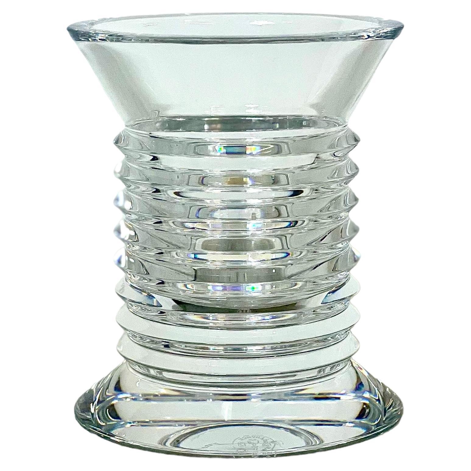 Petit vase ou porte-stylo en cristal de Baccarat