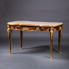 A Rare Belle Epoque Parquetry Inlaid Centre Table, By François Linke