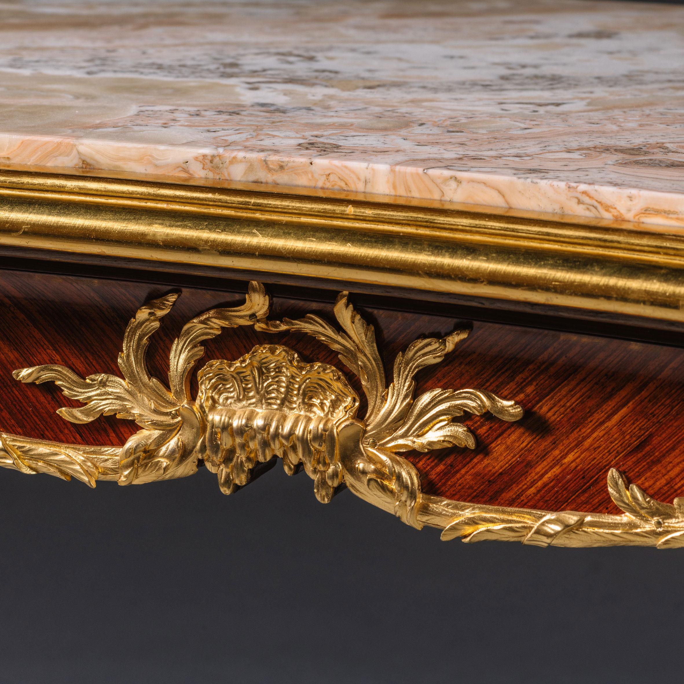 Wood A Rare Belle Epoque Parquetry Inlaid Centre Table, By François Linke For Sale