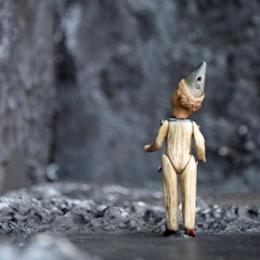 Rare Bone China/Ceramic Victorian Articulated Child Jester Doll