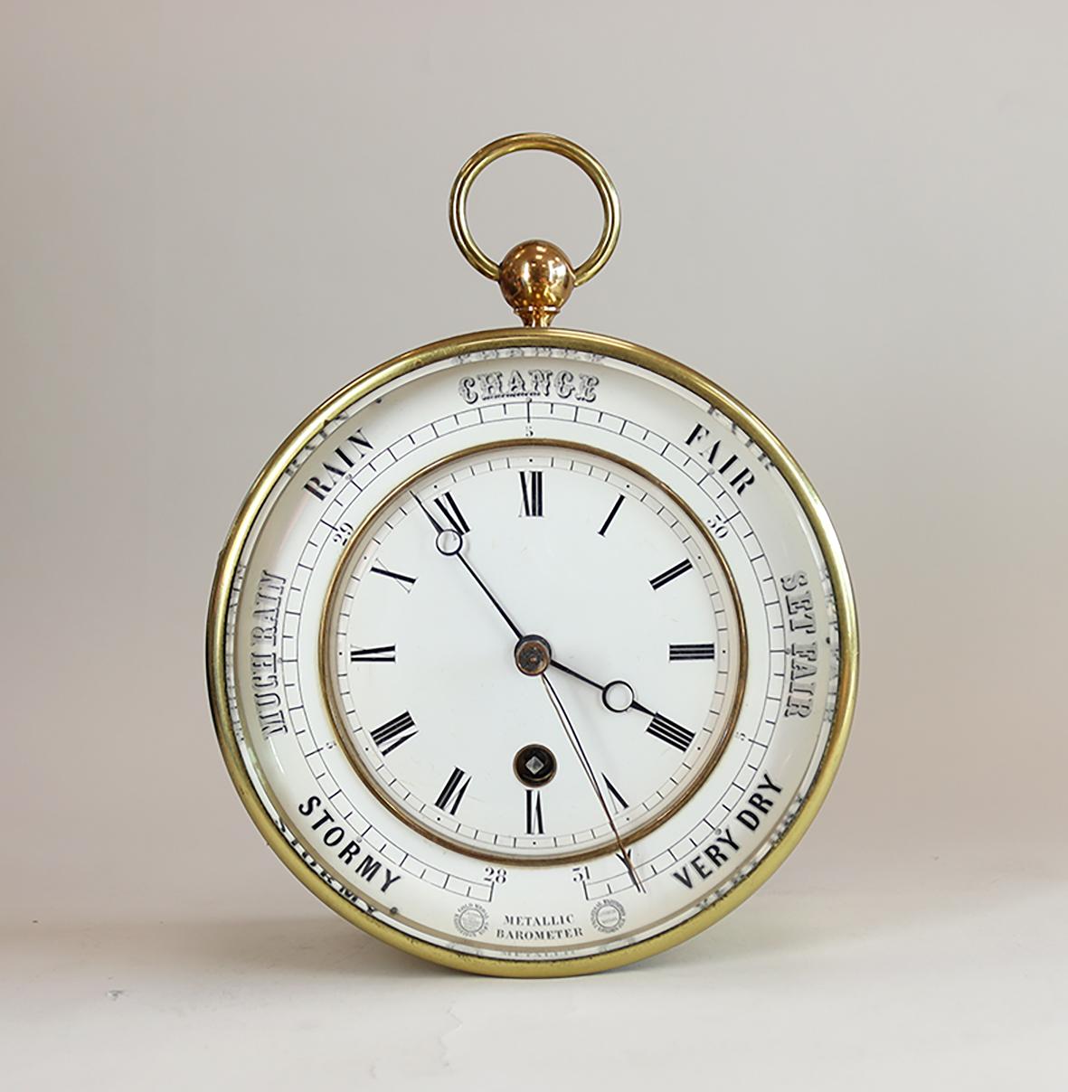 Un raro orologio barometro Bourdon e Richards in vendita 2