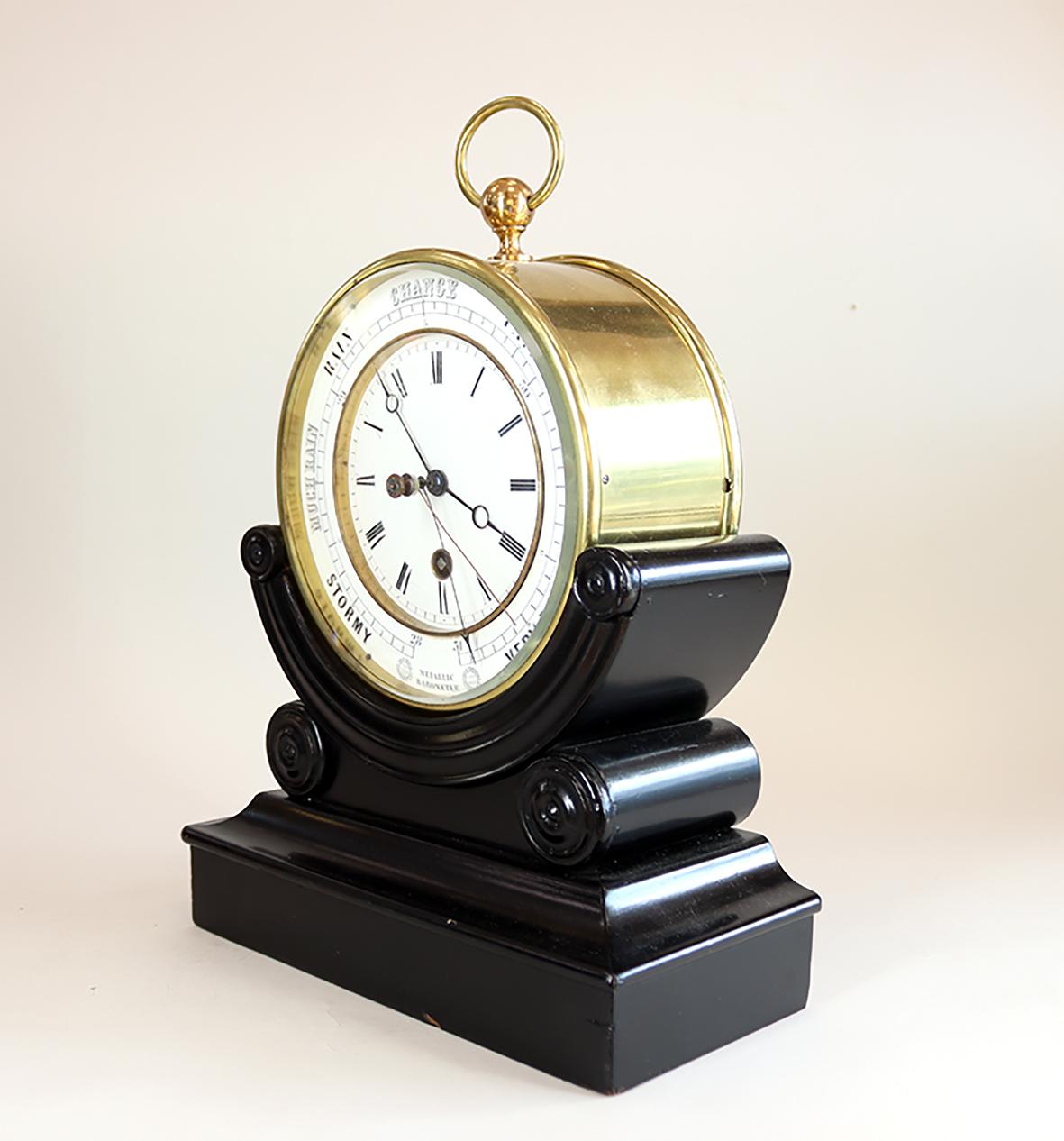 Vittoriano Un raro orologio barometro Bourdon e Richards in vendita