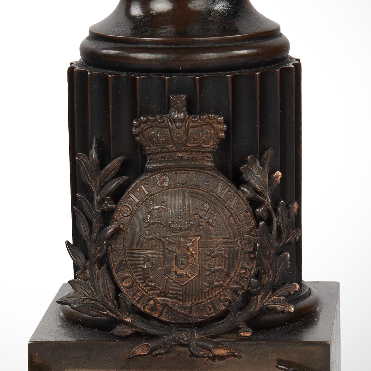 Bronzo Un raro busto in bronzo di Re Giorgio IV, venduto da Rundell, Bridge & Rundell in vendita