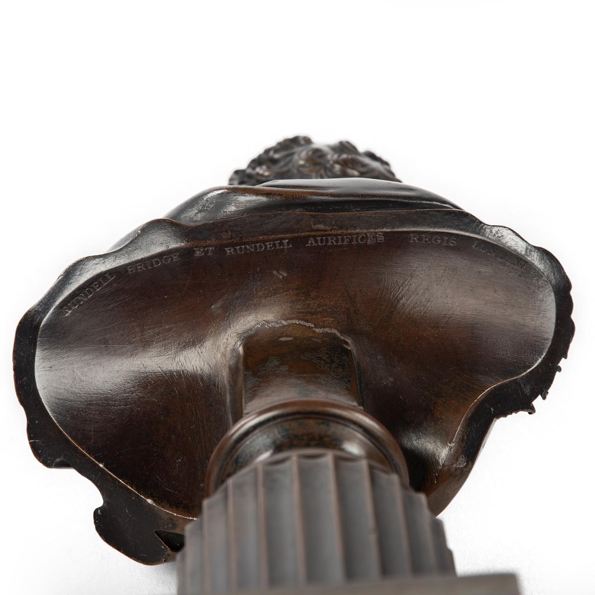 Un raro busto in bronzo di Re Giorgio IV, venduto da Rundell, Bridge & Rundell in vendita 2