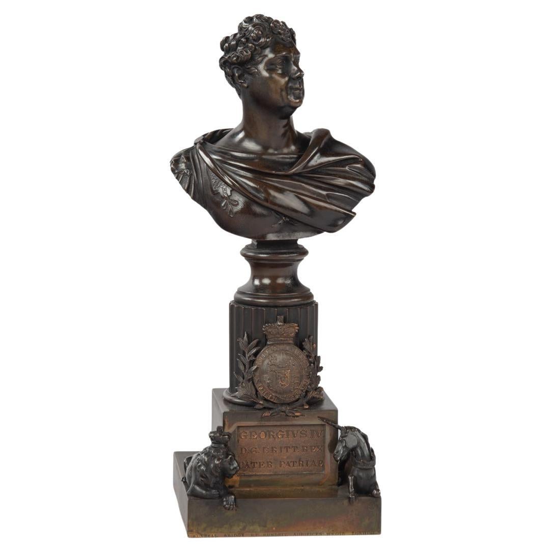 Un raro busto in bronzo di Re Giorgio IV, venduto da Rundell, Bridge & Rundell in vendita