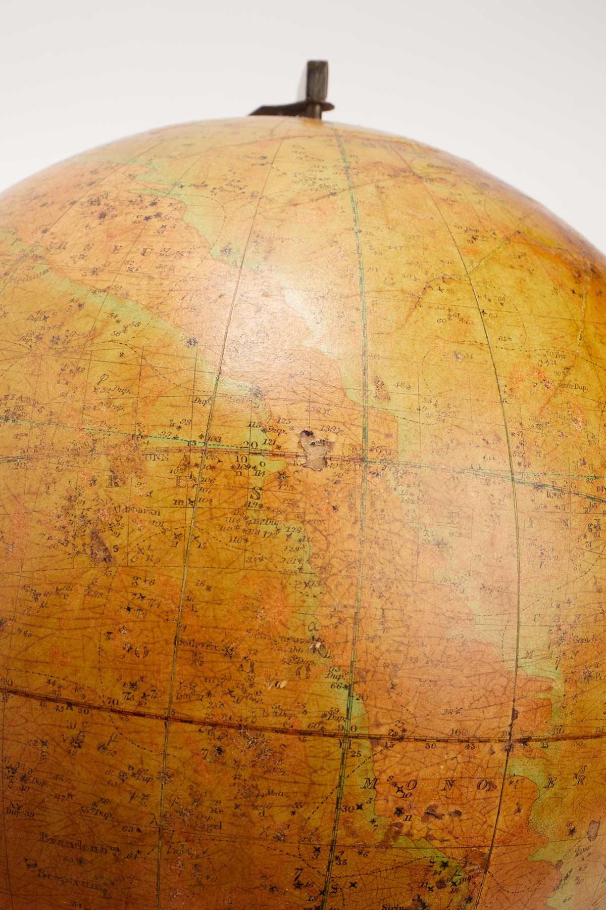 19th Century A rare celestial globe edited by J. Wyld, Charing Cross East London 1860.  For Sale