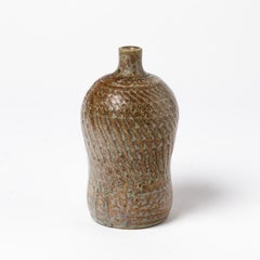 Rare Ceramic Vase by Jean Carries, Signed, circa 1880-1890