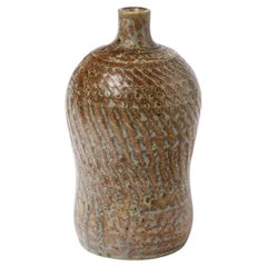 Rare Ceramic Vase by Jean Carries, Signed, circa 1880-1890