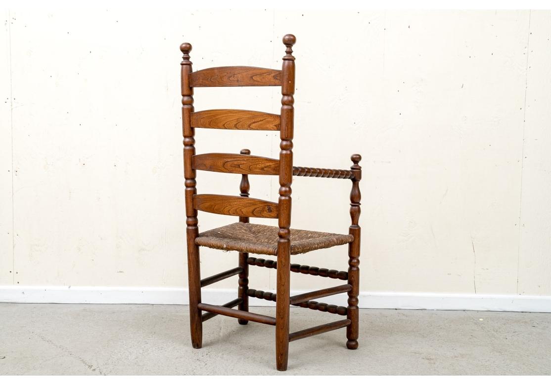 Chaise rare fabriquée à partir d'un arbre d'orme d'un campus de Yale, vers 1888 État moyen - En vente à Bridgeport, CT