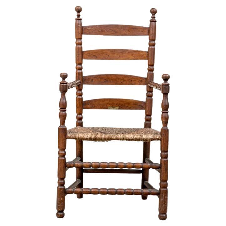 Chaise rare fabriquée à partir d'un arbre d'orme d'un campus de Yale, vers 1888 en vente