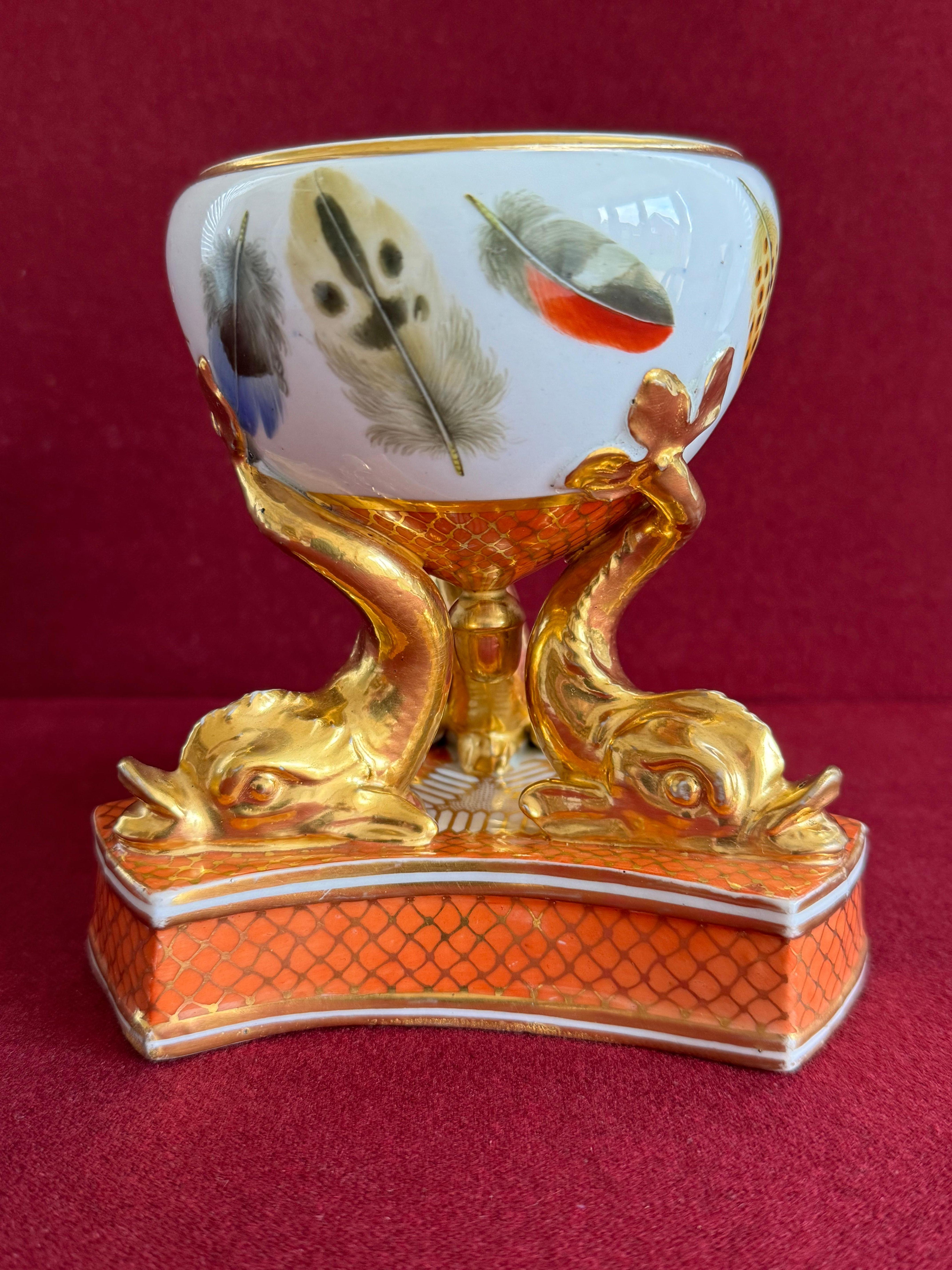 Raro quemador de pastillas de porcelana Chamberlain Worcester c.1807 - 1811 en Bueno estado para la venta en Exeter, GB