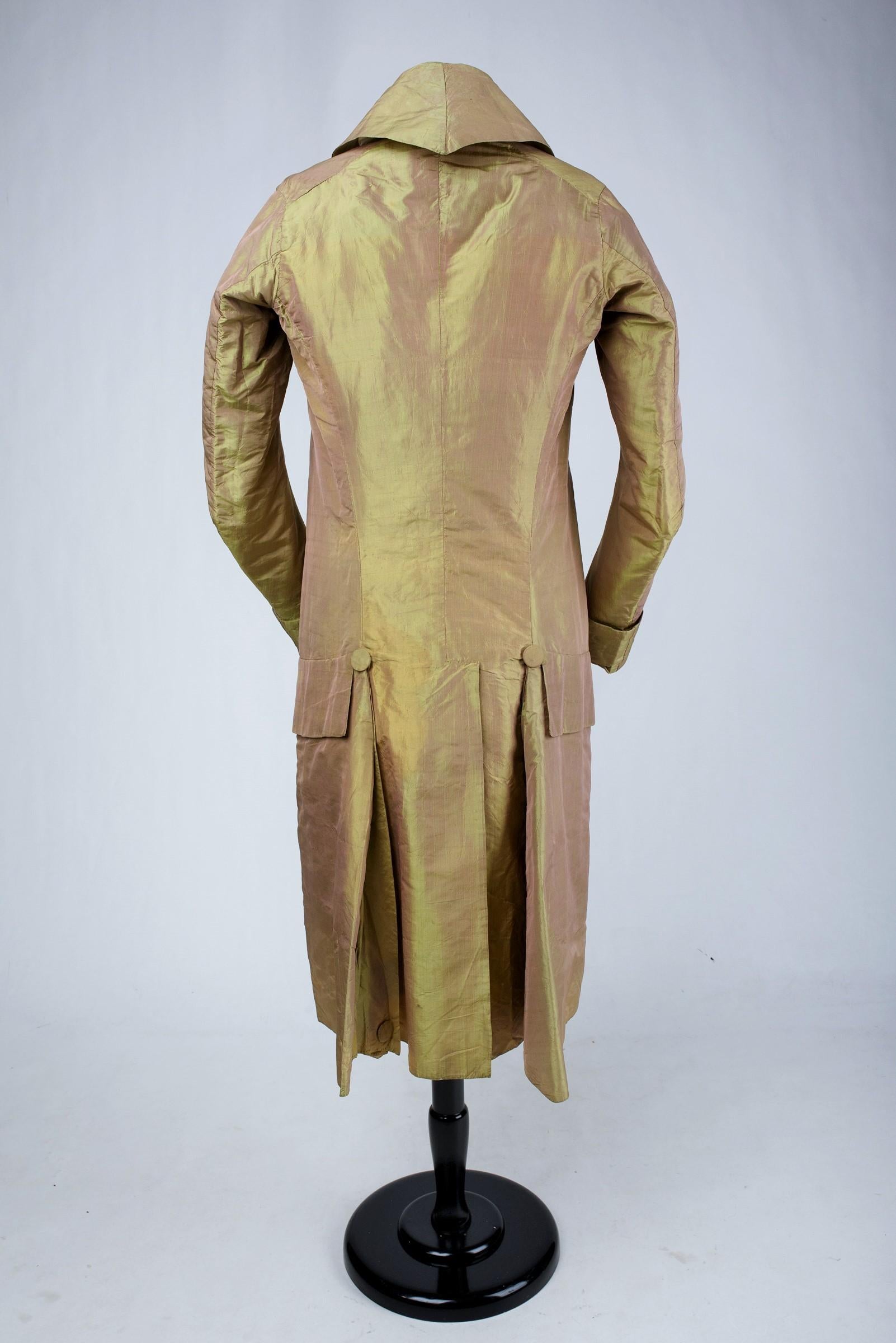 Men's A Rare Changing Taffeta Frock Coat Habit - France Late Louis XVI period C. 1790