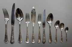 Ein seltenes Christofle-Besteck mit Louis XV-Muster "Chrysantheme"