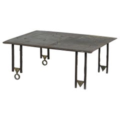 A rare coffee table by Jean-Jacques Argueyrolles, circa 1990