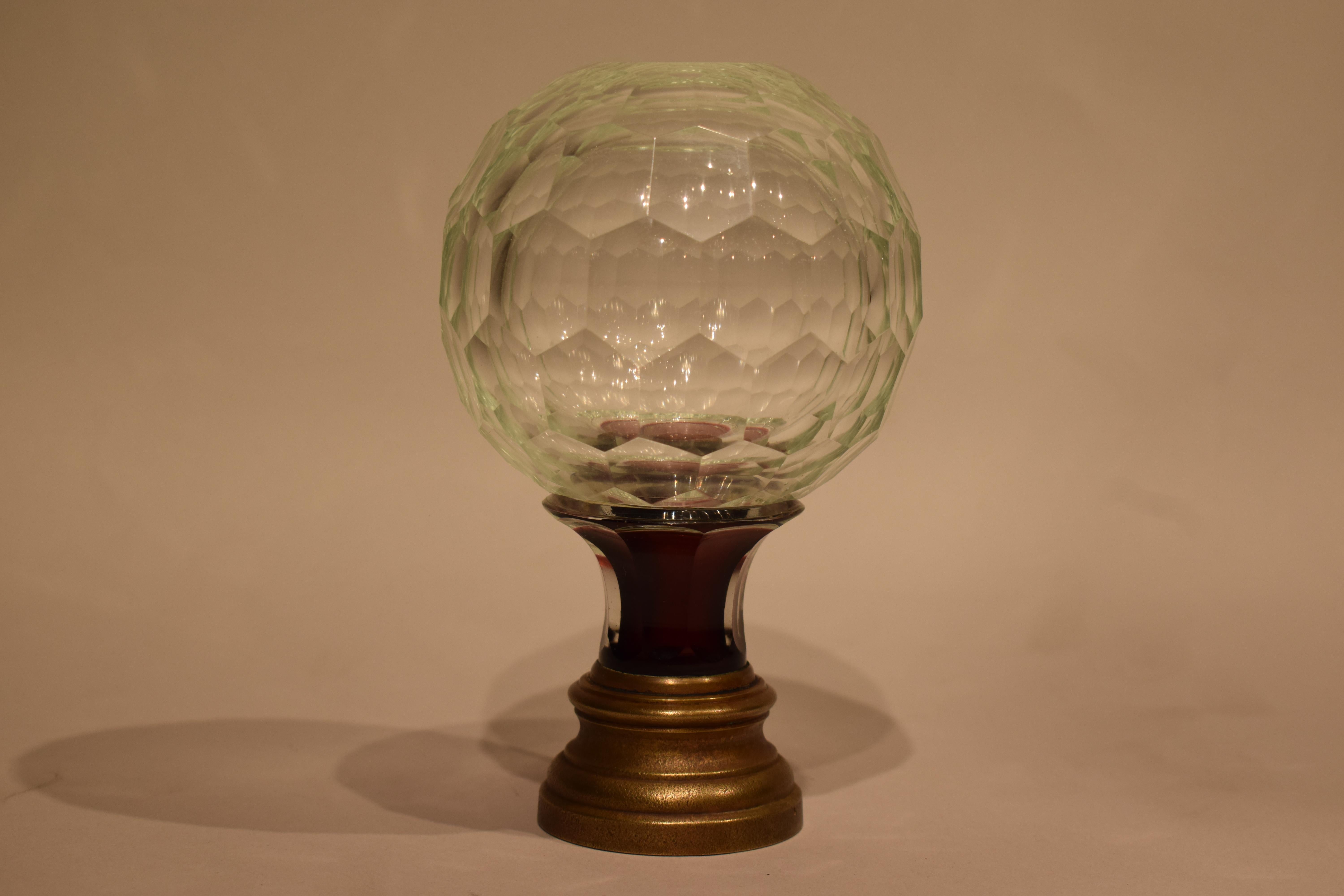 glass newel post finial