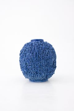 A Rare Deep Blue Hedgehog vase - Chamotte - Gunnar Nylund - Rörstrand