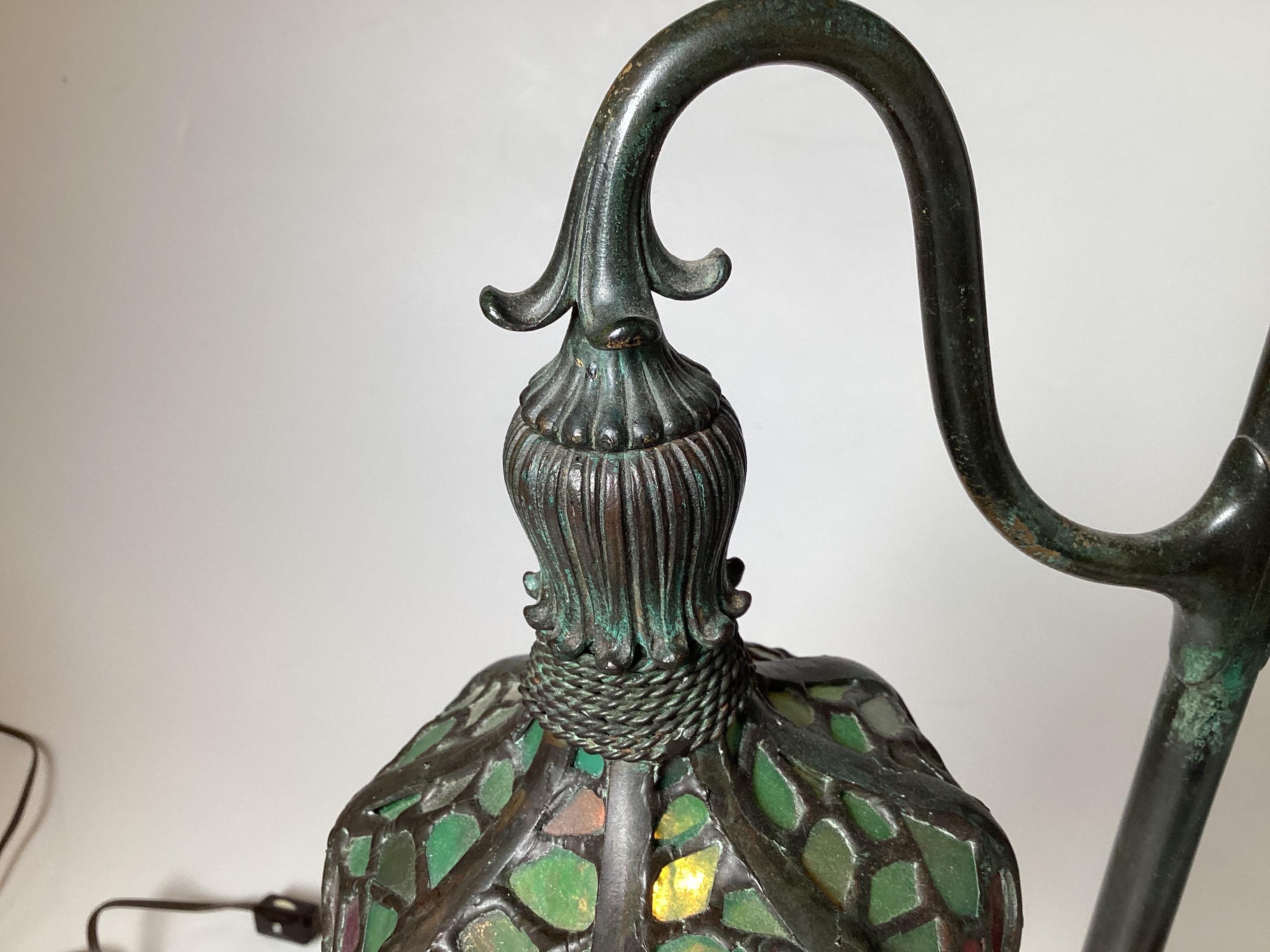 Rare lampe d'étude double en bronze, attribuée à BIgelow et Kennard en vente 4