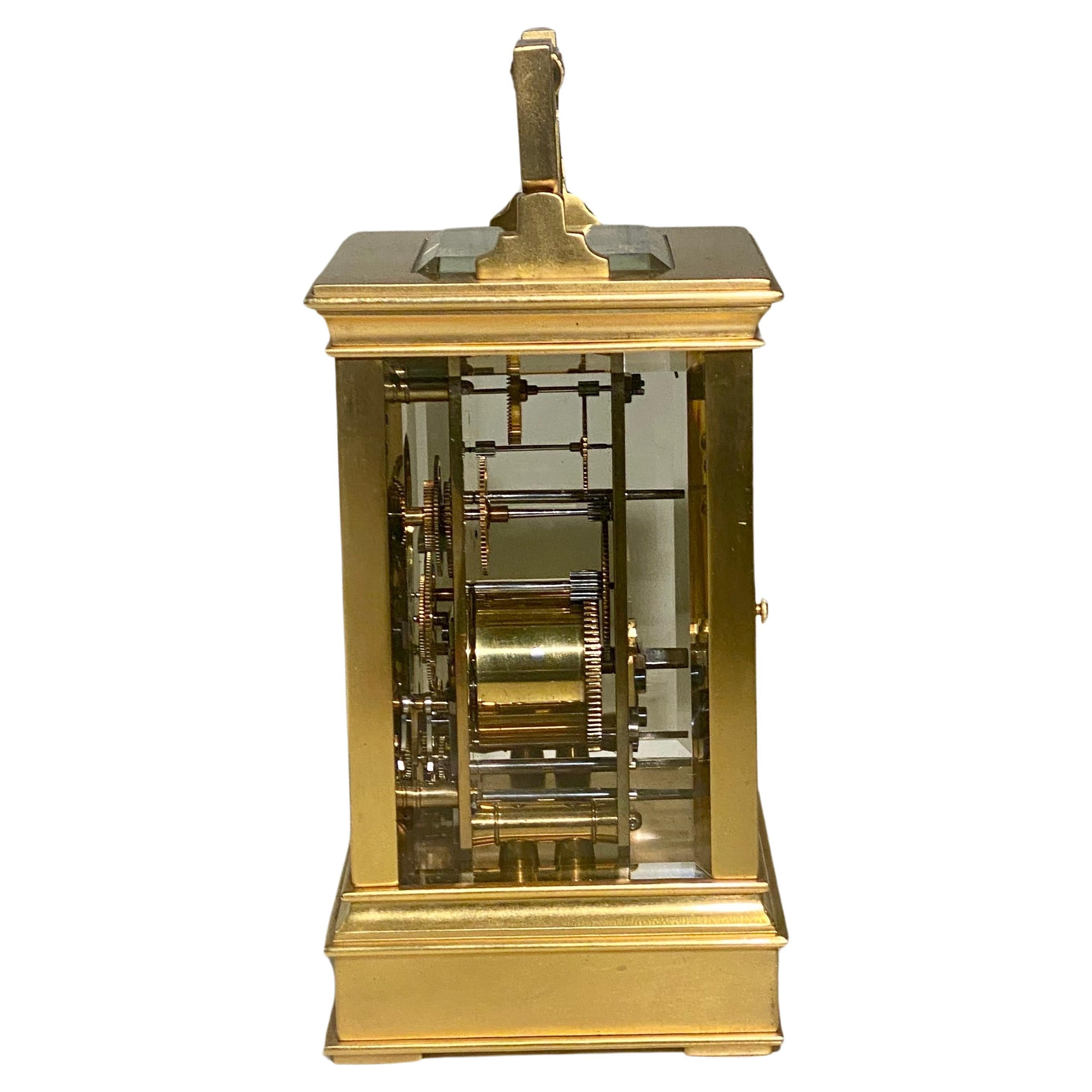 A Rare Drocourt No. 14993: Carriage Clock and Calendar  In Excellent Condition For Sale In London, GB