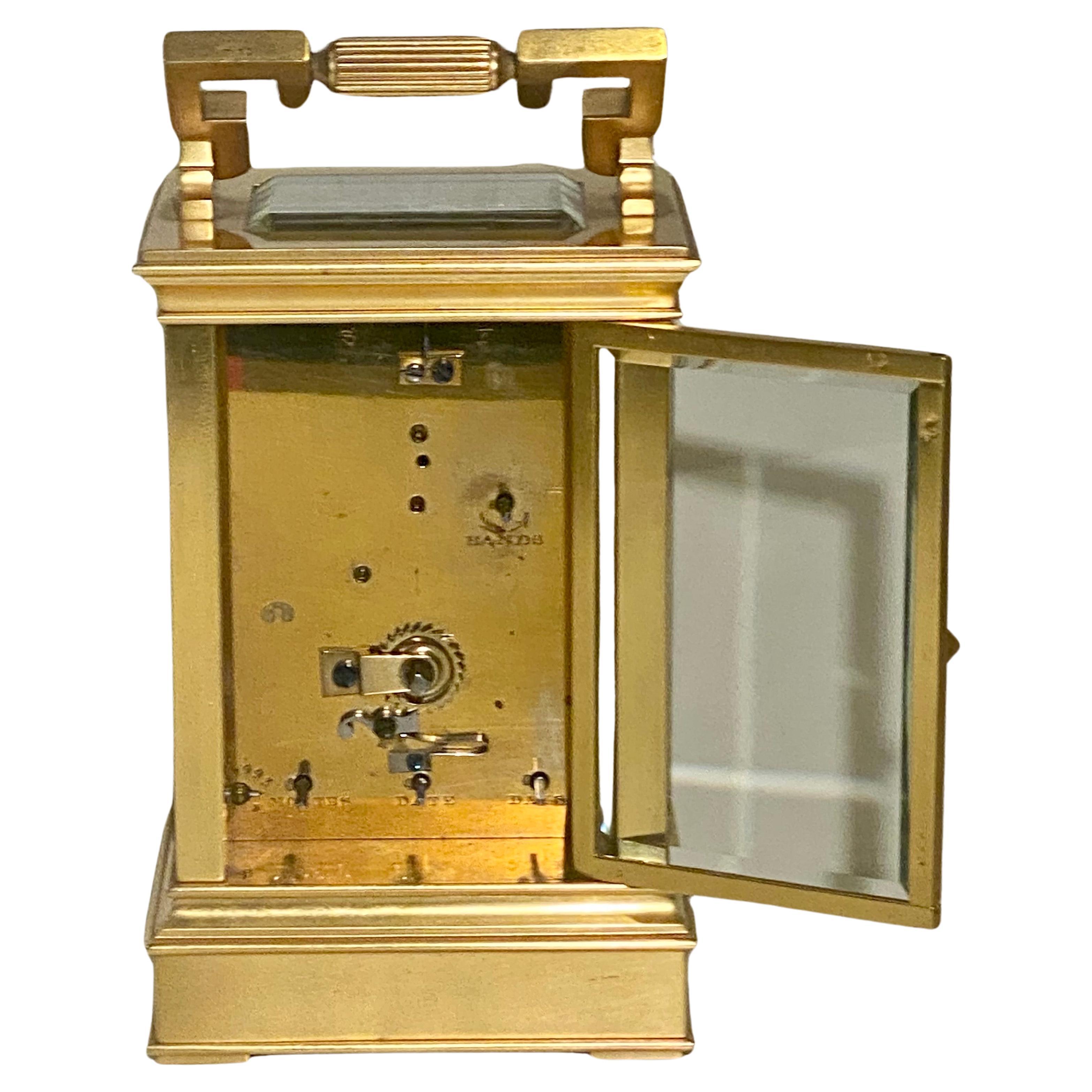 A Rare Drocourt No. 14993: Carriage Clock and Calendar  For Sale 1