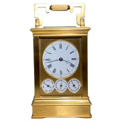 Vintage A Rare Drocourt No. 14993: Carriage Clock and Calendar 