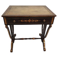 Rare Early 19th Century American Baltimore Federal Parcel Gilt Writing Desk