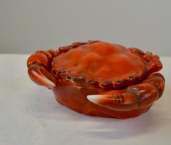 Rara scatola di granchi in maiolica francese dei primi del Novecento