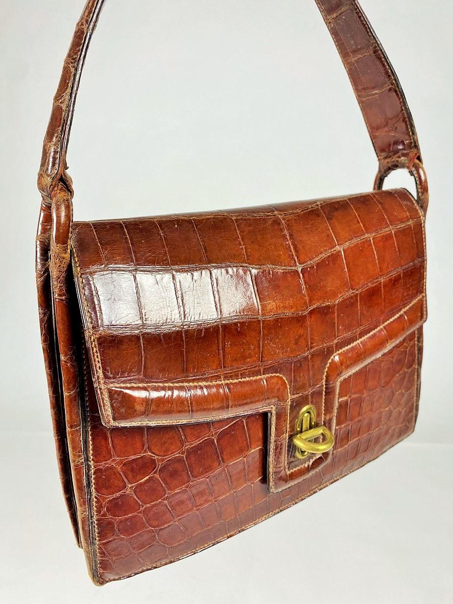 sac hermès vintage croco