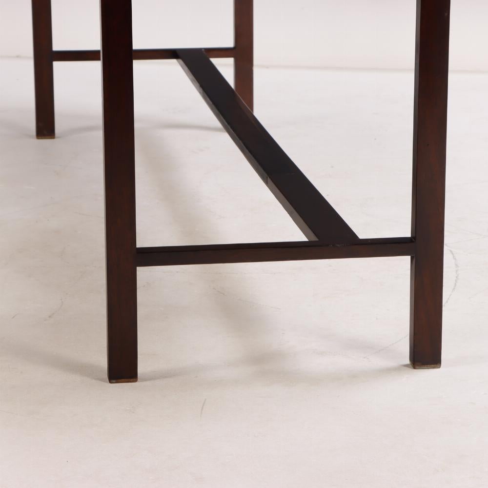 Mid-Century Modern A rare Edward Wormley for Dunbar Executive Tambour Desk, model 912, circa 1957.