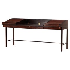 Vintage A rare Edward Wormley for Dunbar Executive Tambour Desk, model 912, circa 1957.